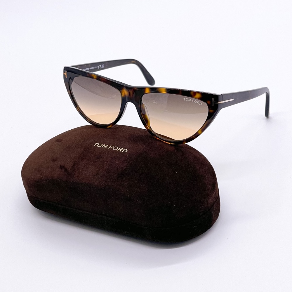 NEW TOM FORD AMBER-02 TF990 52B WOMEN’S SUNGLASSES TOM FORD FT0990/S HAVANA - Picture 3 of 13